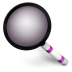 Magnifier Purple Icon 72x72 png